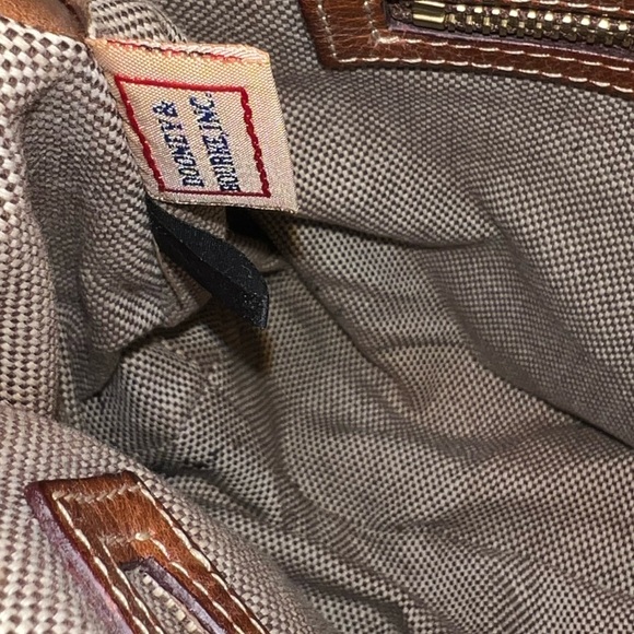 Dooney & Bourke Vintage Florentine Vacchetta Leather Shoulder Satchel Bag Brown - Picture 16 of 16